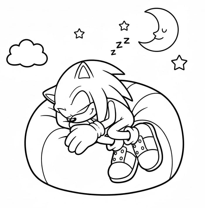 Knuckles Renklendir Boyama Sayfası