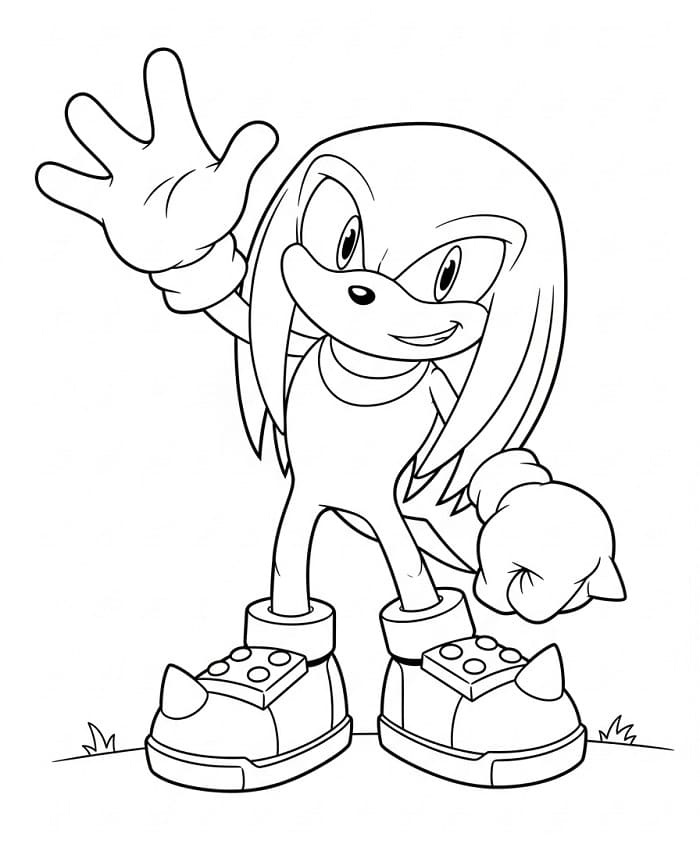 Knuckles Resmi Boyama Sayfası