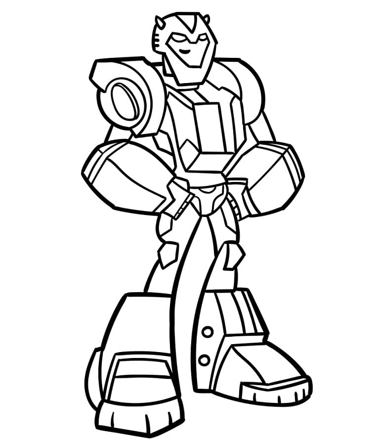 Kolay Bumblebee Boyama Sayfası