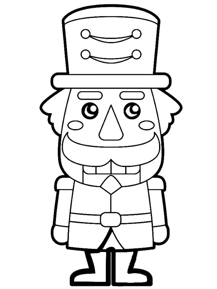 Küçük Sevimli Fındıkkıran Boyama Sayfası