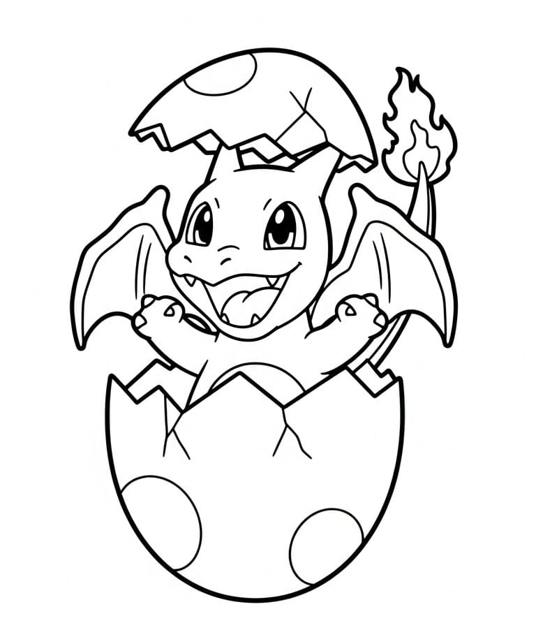 Nazik Pokémon Charizard Boyama Sayfası