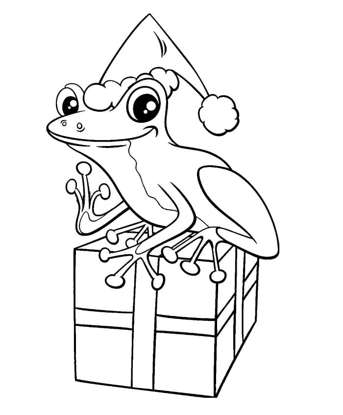 Noel Ayı Kurbağası Boyama Sayfası