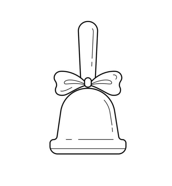 Noel Baba Çanı Boyama Sayfası