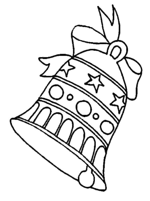 Noel Çanı Bedava Boyama Sayfası