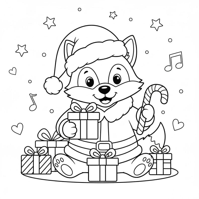 Noel Kurdu Boyama Sayfası