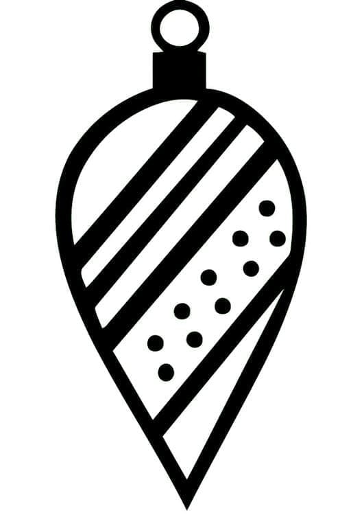 Noel Topları 2 Yaş Çocuklar İçin Boyama Sayfası