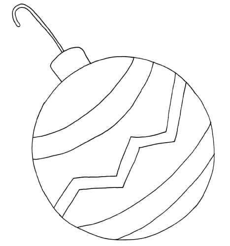 Noel Topları 3 Yaş Çocuklar İçin Boyama Sayfası