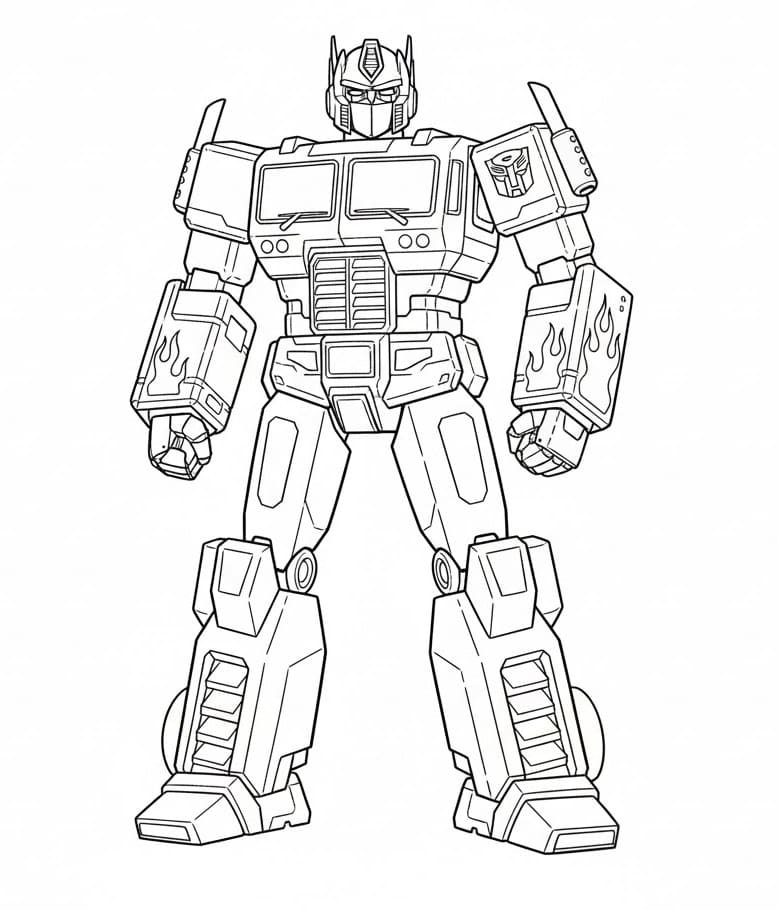 Optimus Prime Transformers Boyama Sayfası
