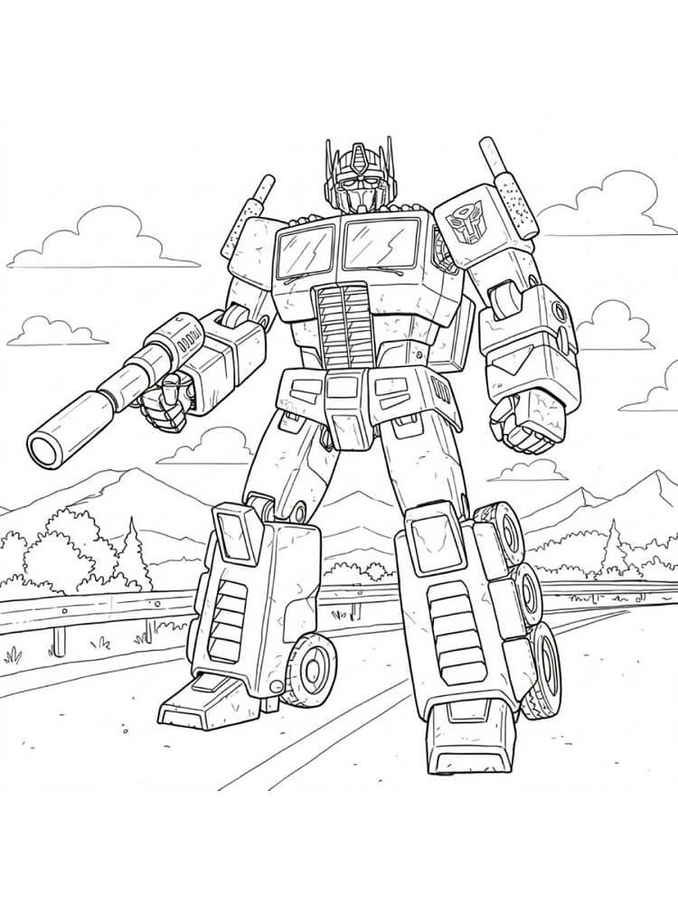 Optimus Transformers Boyama Sayfası