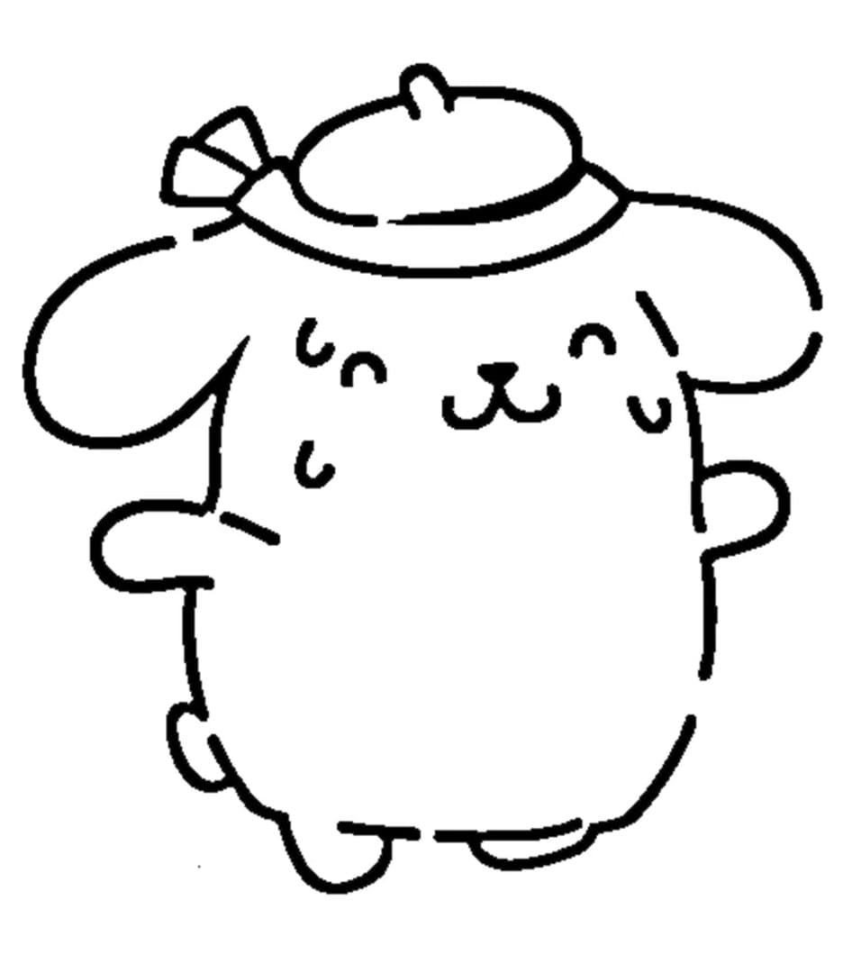 Pompompurin 1 Boyama Sayfası