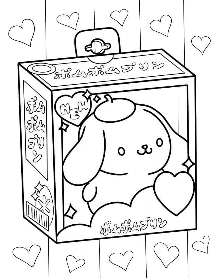 Pompompurin Oyuncak Boyama Sayfası