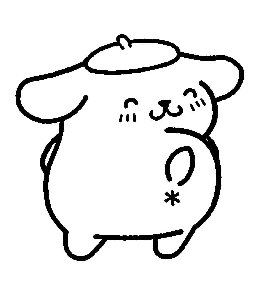 Pompompurin Yazdır Boyama Sayfası