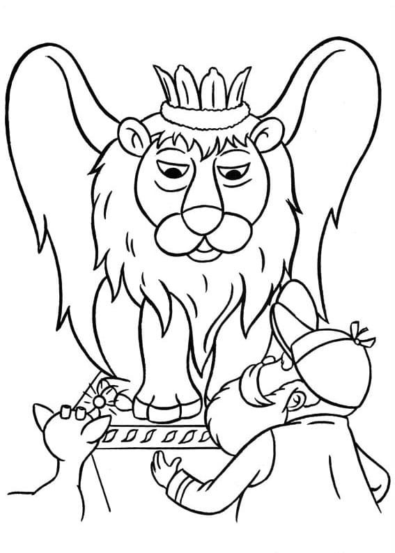 Rudolph ve Kral Moonracer Boyama Sayfası