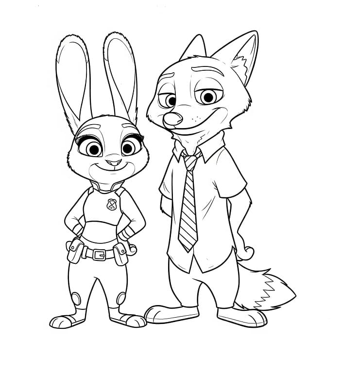 Zootropolis Boyama Sayfaları