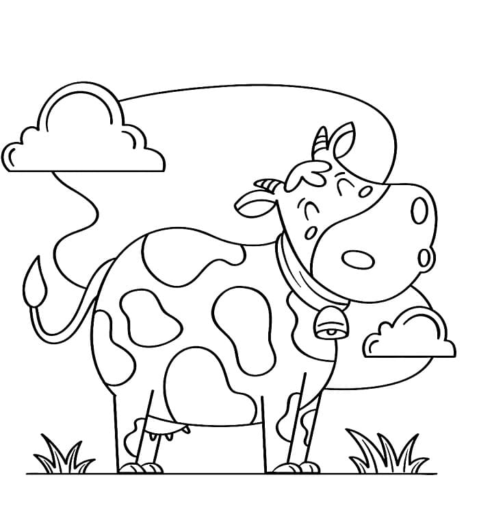 Sıradan İnek Boyama Sayfası