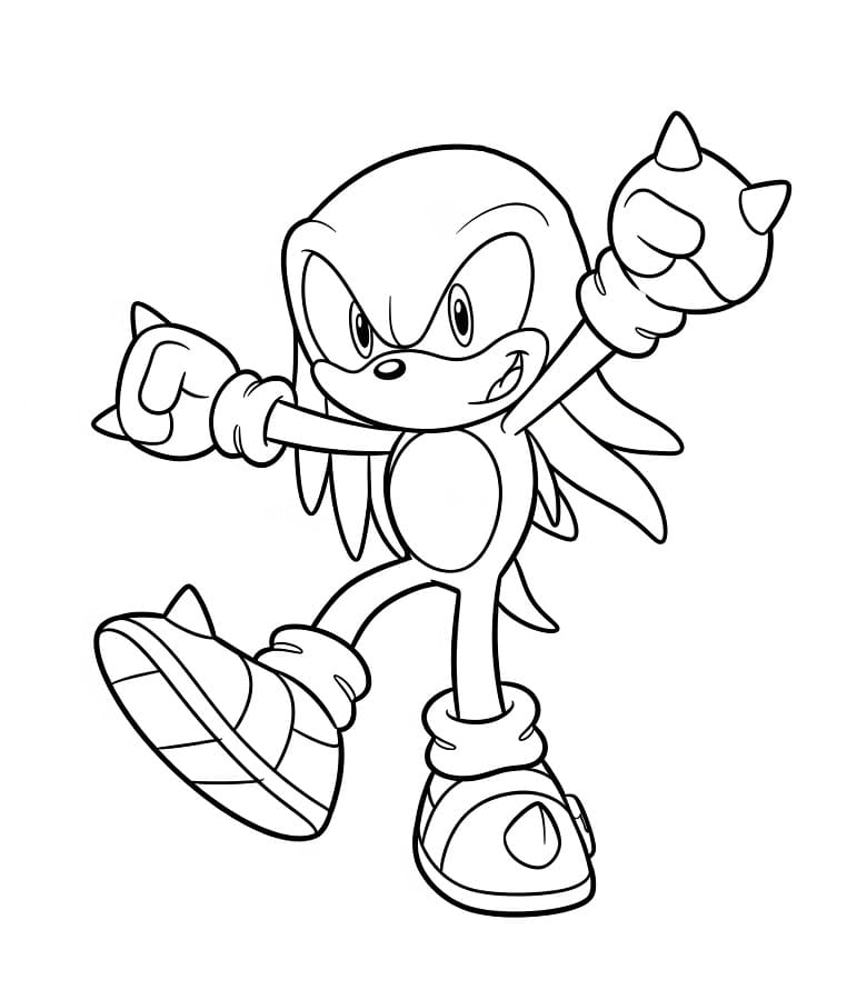 Sonic’ten Knuckles Boyama Sayfası