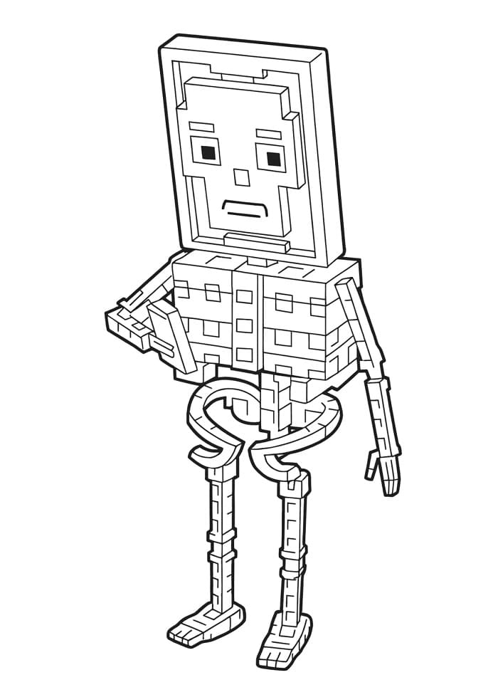 Steal a Brainrot Karakteri Boyama Sayfası