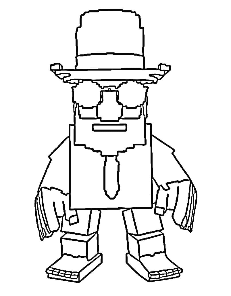 Steal a Brainrot Nesli Tükenmiş Matteo Boyama Sayfası