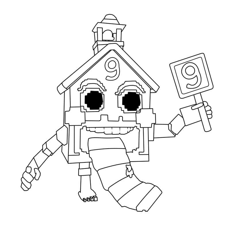 Steal a Brainrot’tan Esok Sekolah Boyama Sayfası