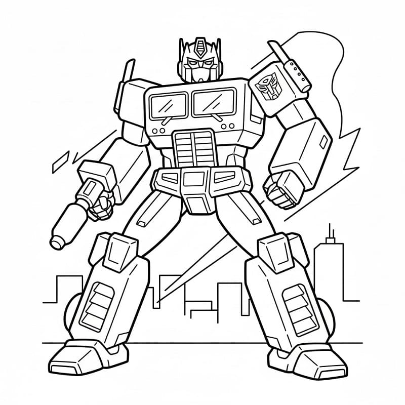 Optimus Prime Boyama Sayfaları