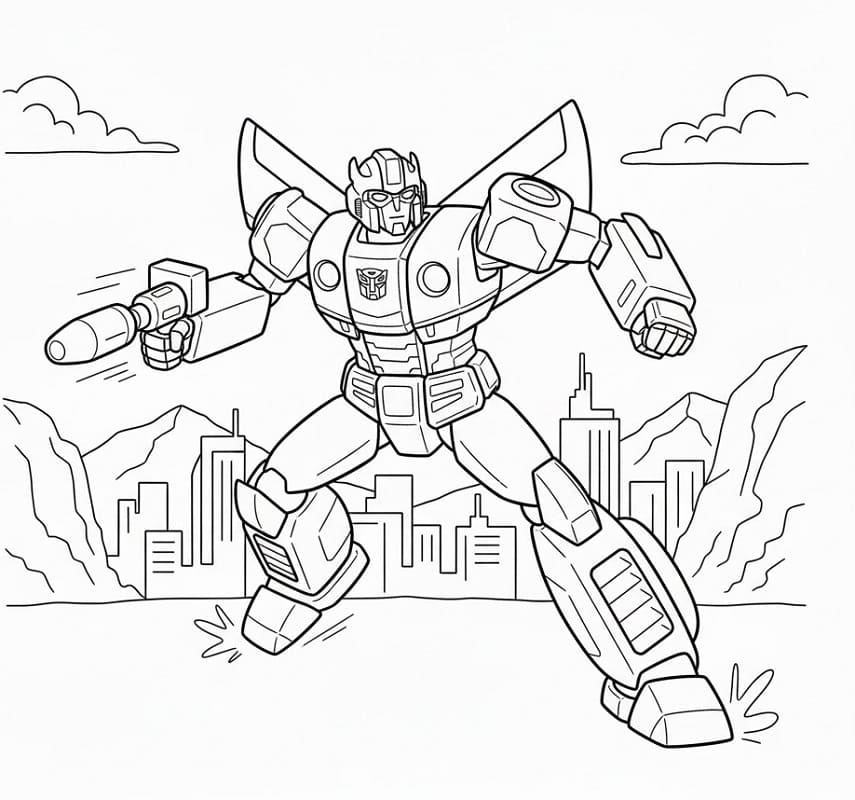 Ücretsiz Bumblebee Boyama Sayfası