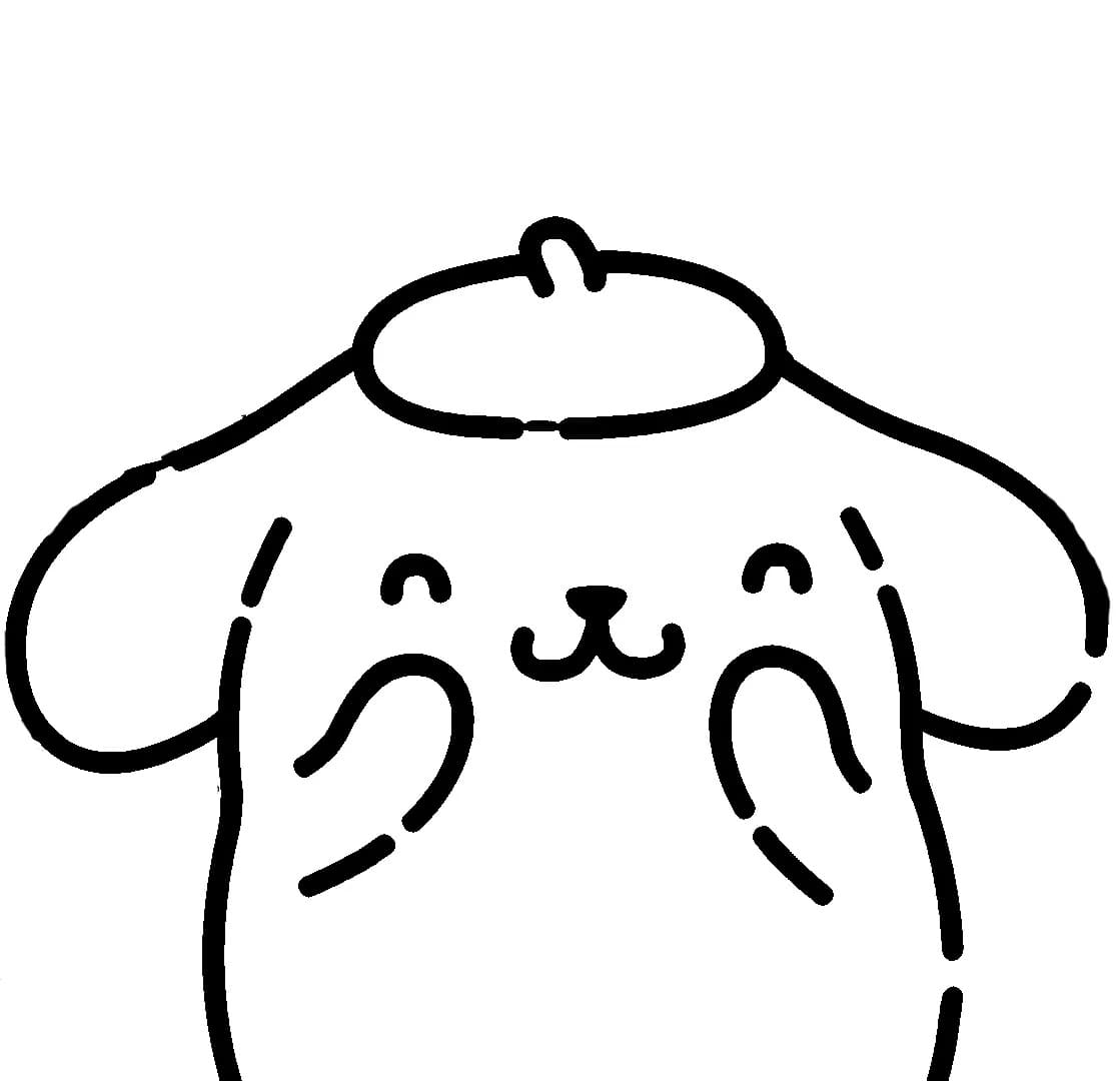 Ücretsiz Pompompurin Boyama Sayfası