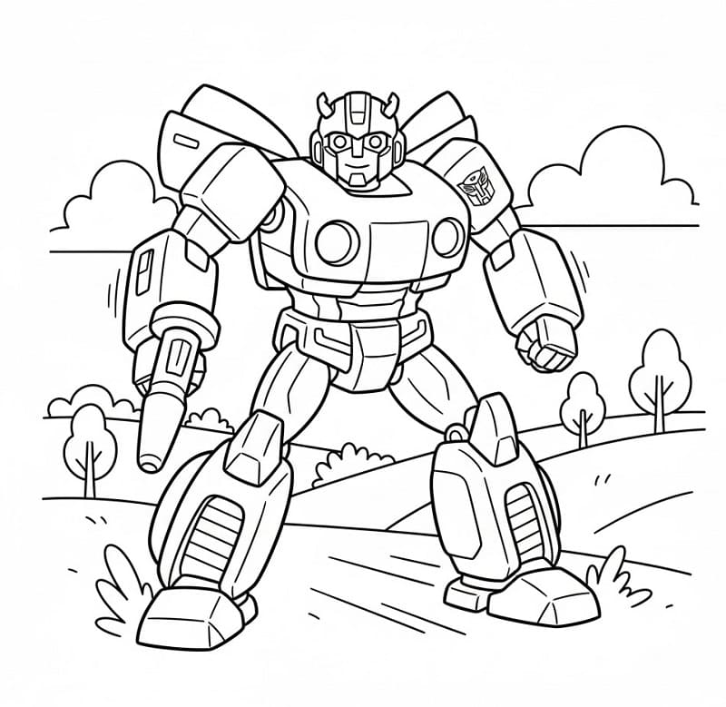 Yazdır Bumblebee Boyama Sayfası