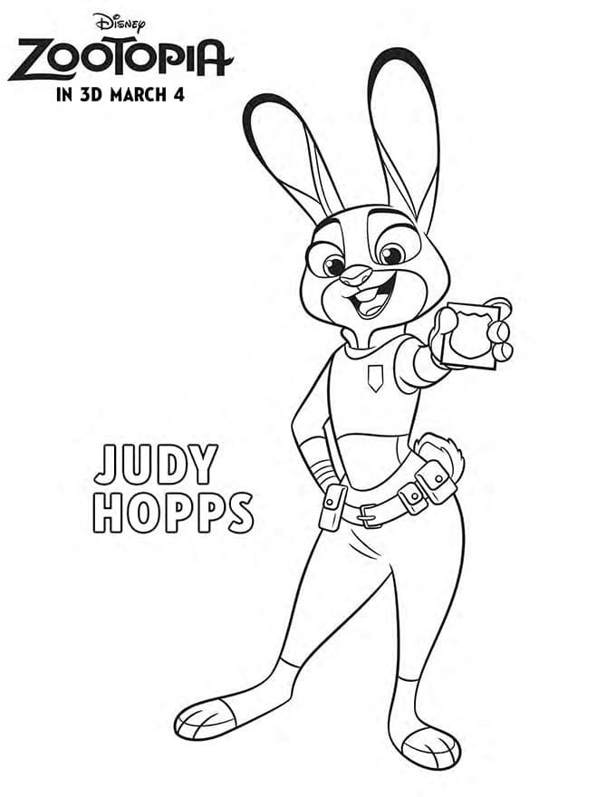 Zootropolis Judy Boyama Sayfası