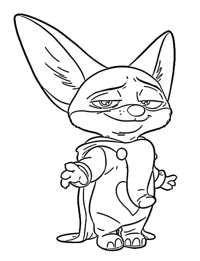 Zootropolis’li Finnick Boyama Sayfası