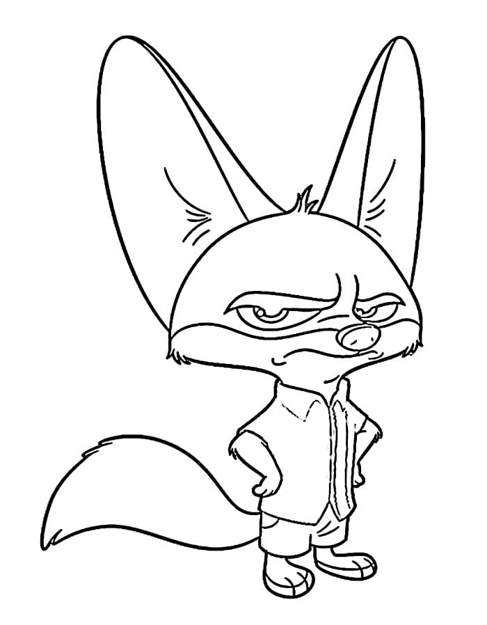 Zootropolis’ten Finnick Boyama Sayfası