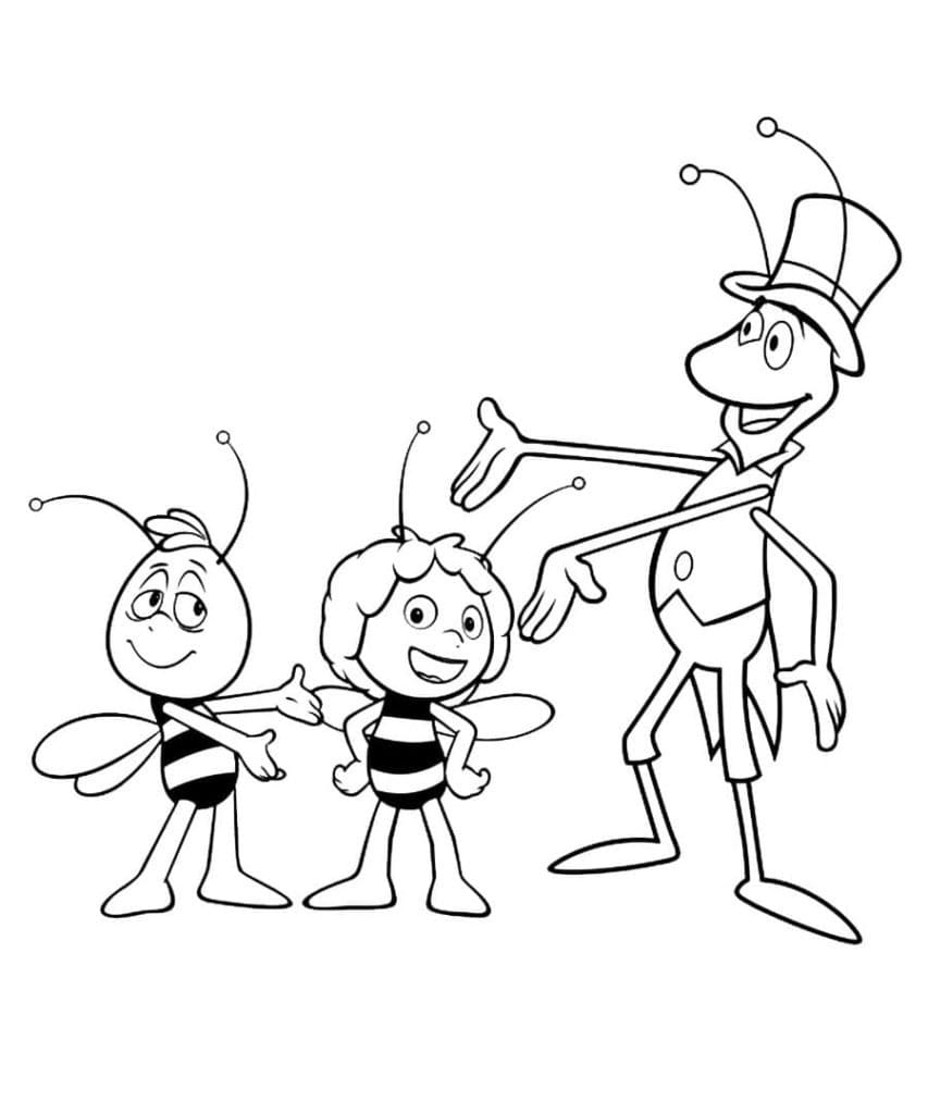 Arı Maya (4) Boyama Sayfası