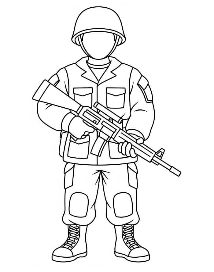Asker (4) Boyama Sayfası