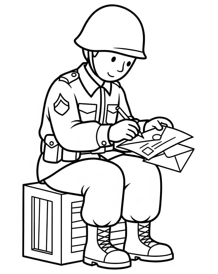 Asker (7) Boyama Sayfası