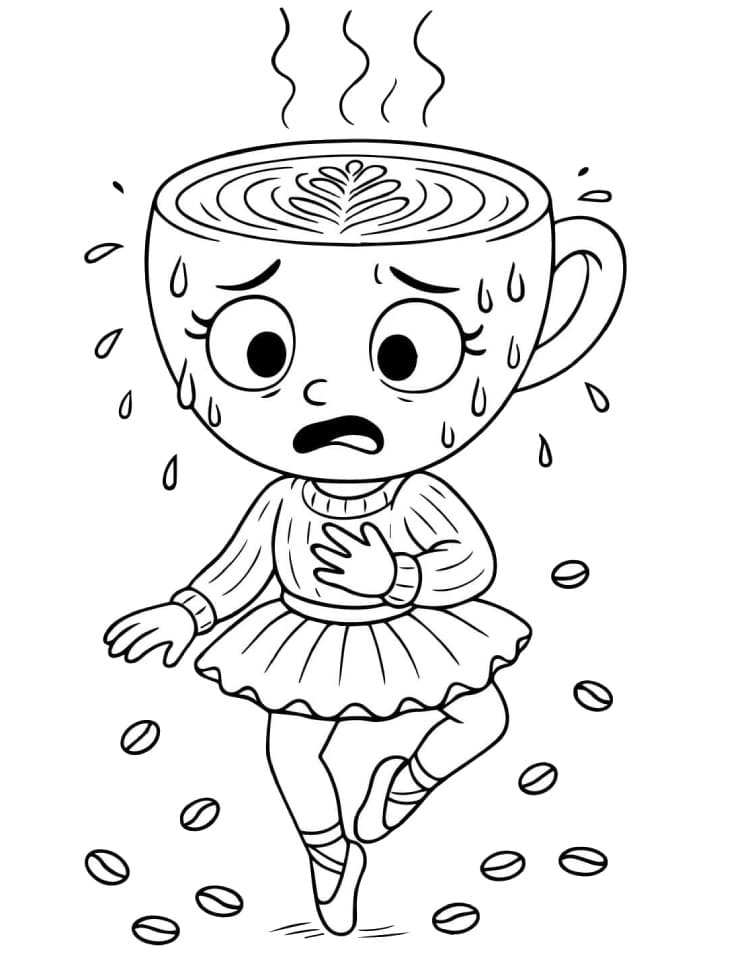 Ballerina Cappuccina Bedava Boyama Sayfası