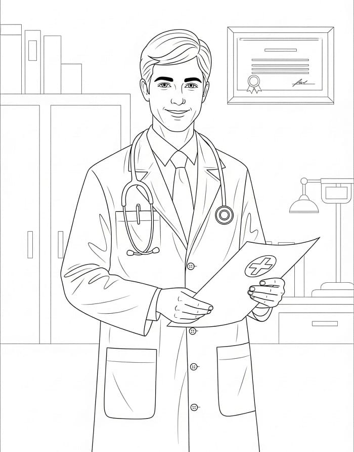 Basit Doktor Boyama Sayfası