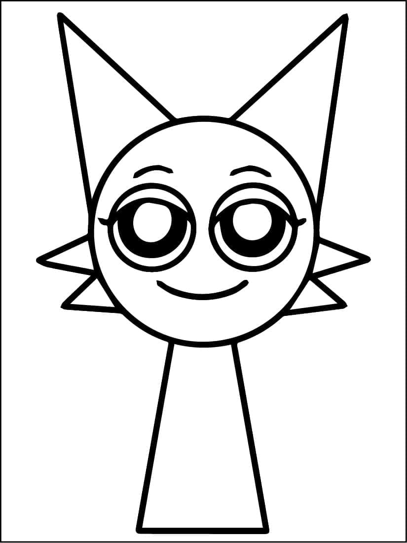 Basit Sprunki Boyama Sayfası