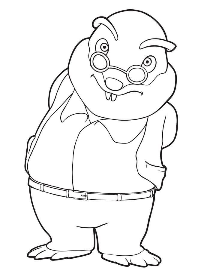 Bedava Köstebekgiller Yazdırılabilir Boyama Sayfası