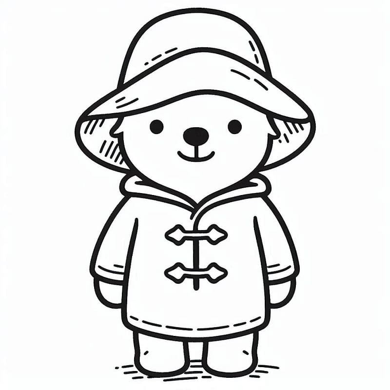 Bedava Paddington Yazdırılabilir Boyama Sayfası