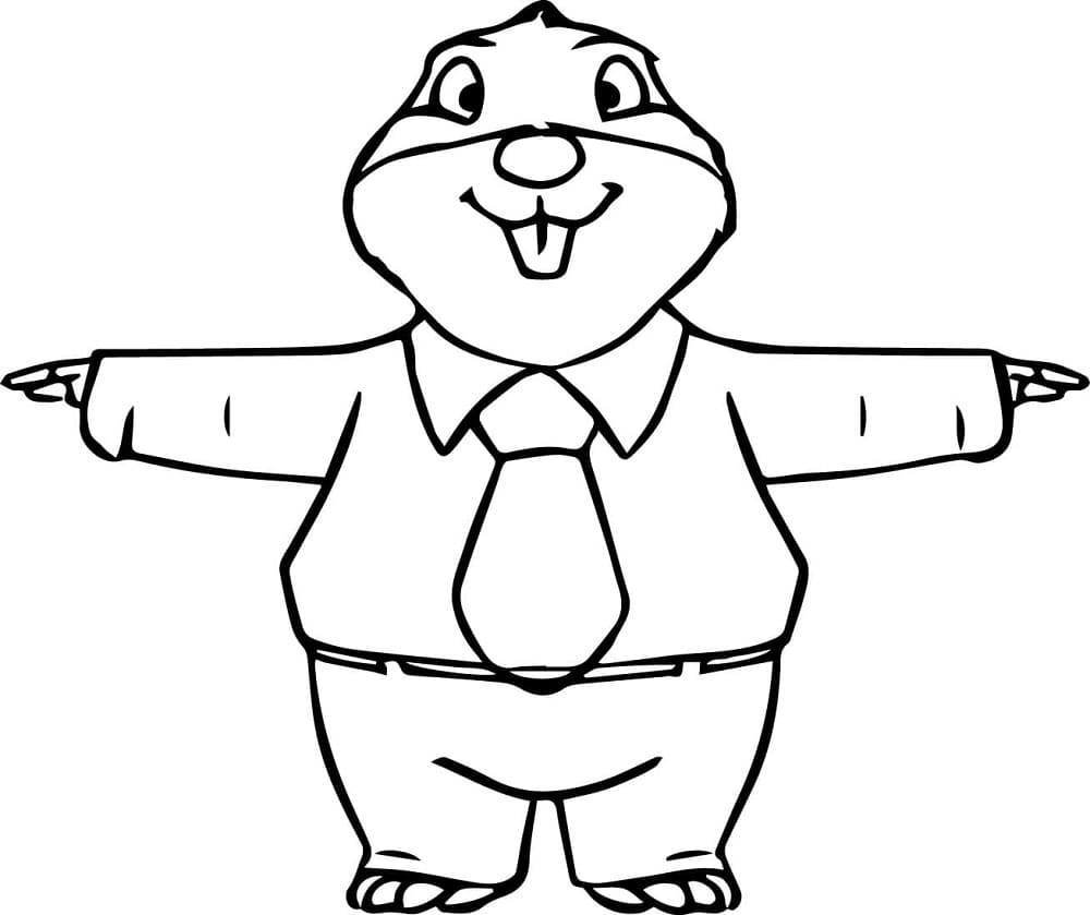 Bedava Yazdırılabilir Köstebekgiller Boyama Sayfası