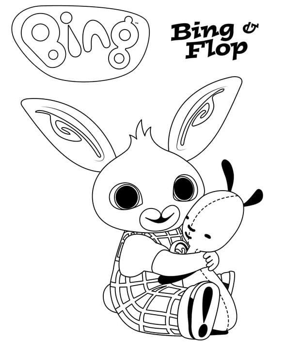 Bing Tavşan Boyama Sayfası