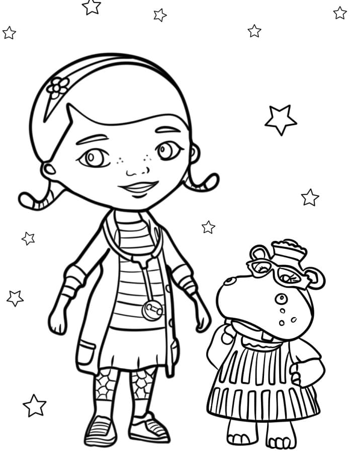 Çizgi Doktor McStuffins Boyama Sayfası