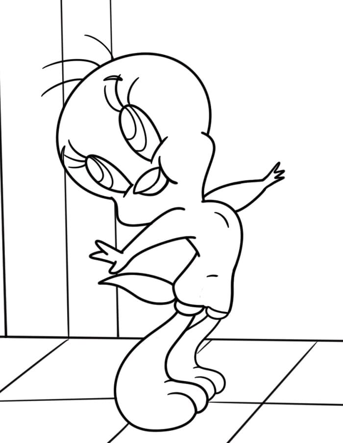 Çizgi Tweety Boyama Sayfası