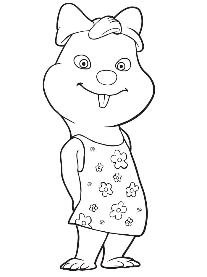 Çocuk Köstebekgiller Yazdırılabilir Boyama Sayfası