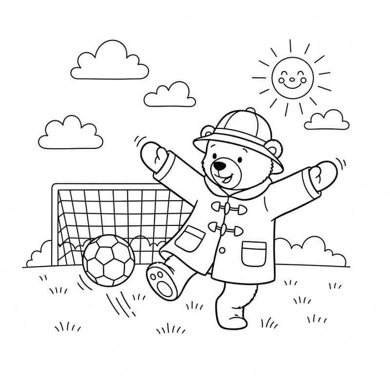 Çok Sevimli Paddington Boyama Sayfası