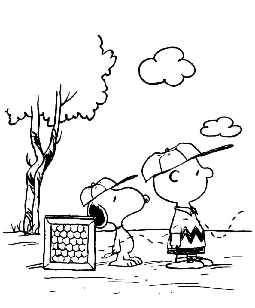 Çok Tatlı Snoopy Boyama Sayfası