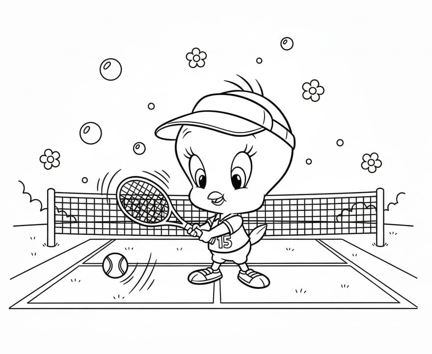 Çok Tatlı Tweety Boyama Sayfası