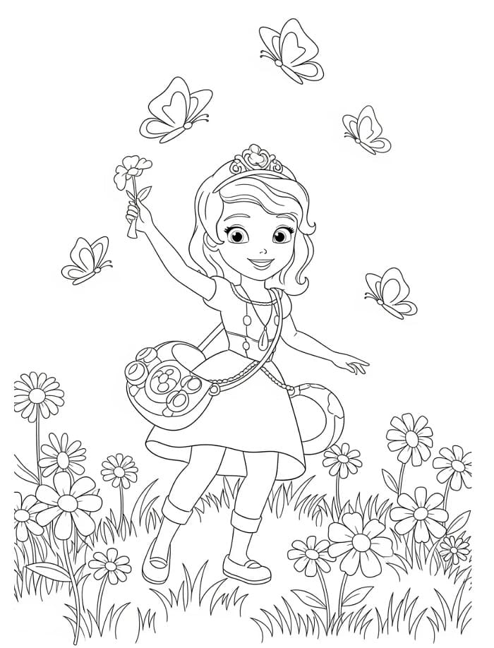 Disney'den Prenses Sofia Boyama Sayfası