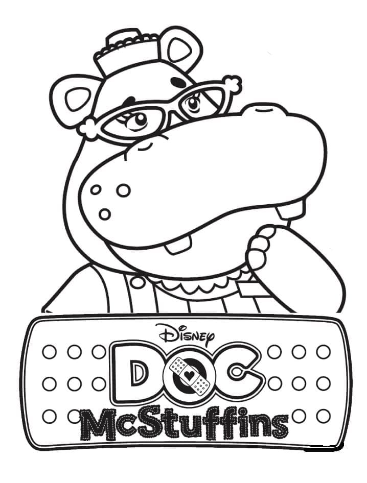 Doktor McStuffins 5 Yaş Çocuklar İçin Boyama Sayfası