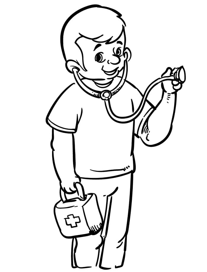 Doktor Resmi Boyama Sayfası