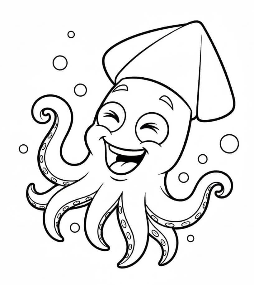 Dost Kalamar Boyama Sayfası